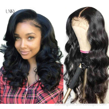 Uniky 100% REAL HUMAN HAIR Bone Straight Lace Wig,Body Wave 13*4 4*4 Transparent Lace Wig,Cheap Closure Hd Lace Frontal Wigs